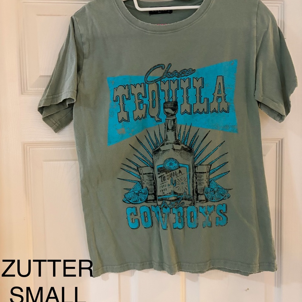 Zutter Tequila Cowboys Graphic Tee - Green